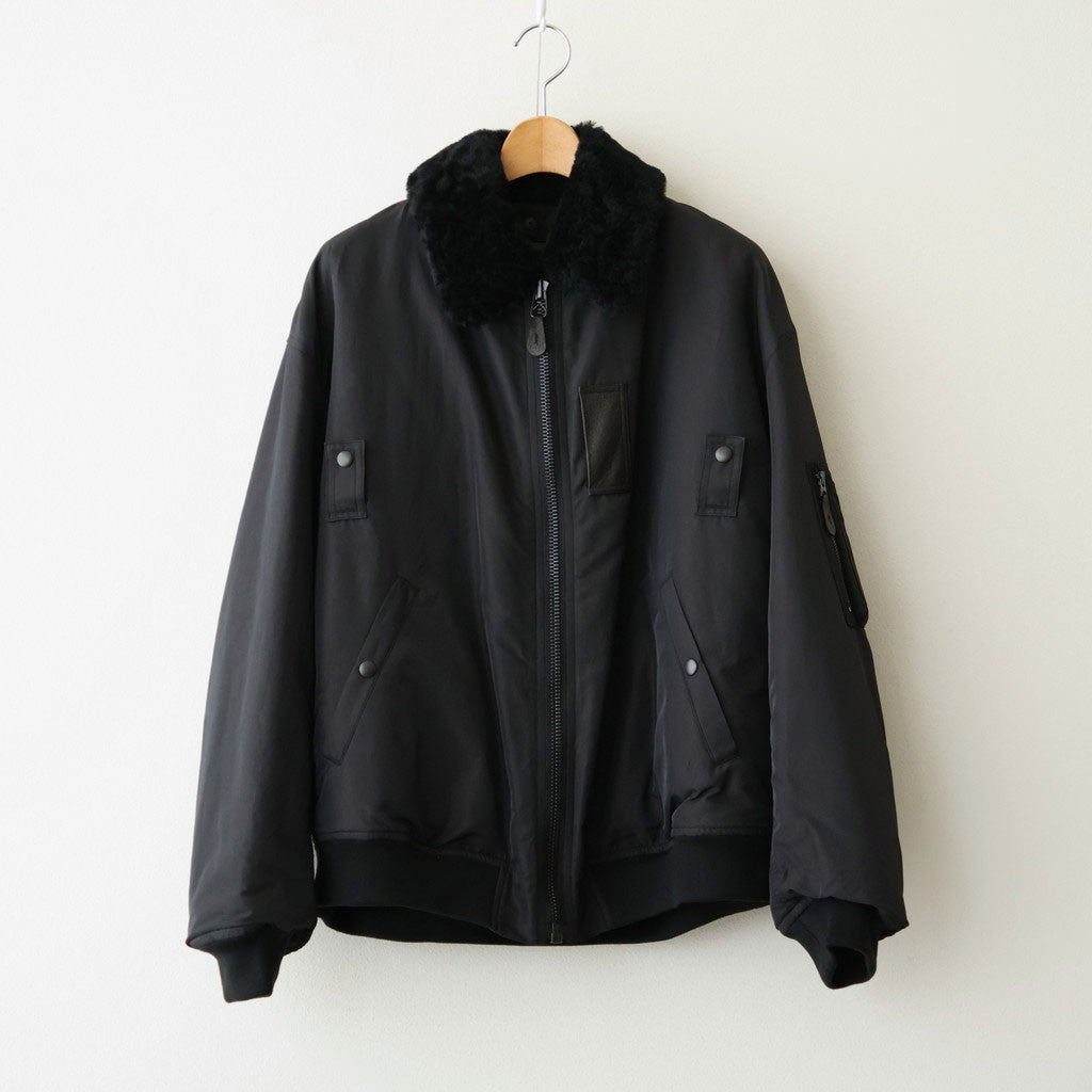 Poly-Silk Twill Modified MA1 #Black [BHS26F026]