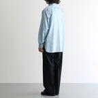 FLAT FRONT WIDE TROUSERS #BLACK [A26C07PT03C]
