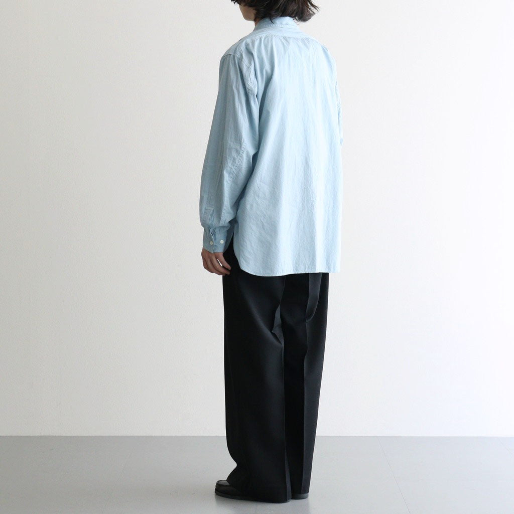 FLAT FRONT WIDE TROUSERS #BLACK [A26C07PT03C]