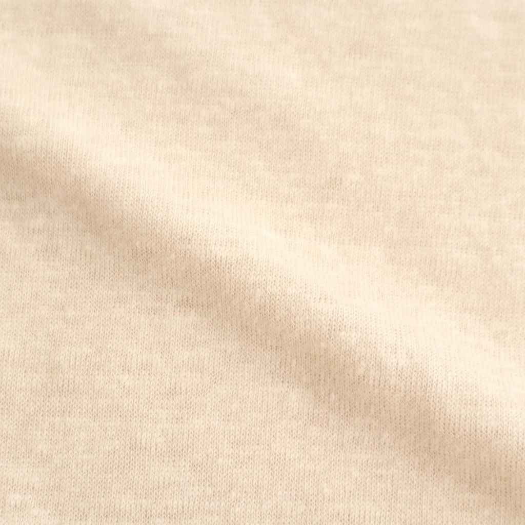 NORMANDY LINEN T-SHIRT #BEIGE×BROWN [BN-26SM-071]