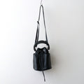 DRAWSTRING BAG #BLACK [BG-48-C-COW-5]