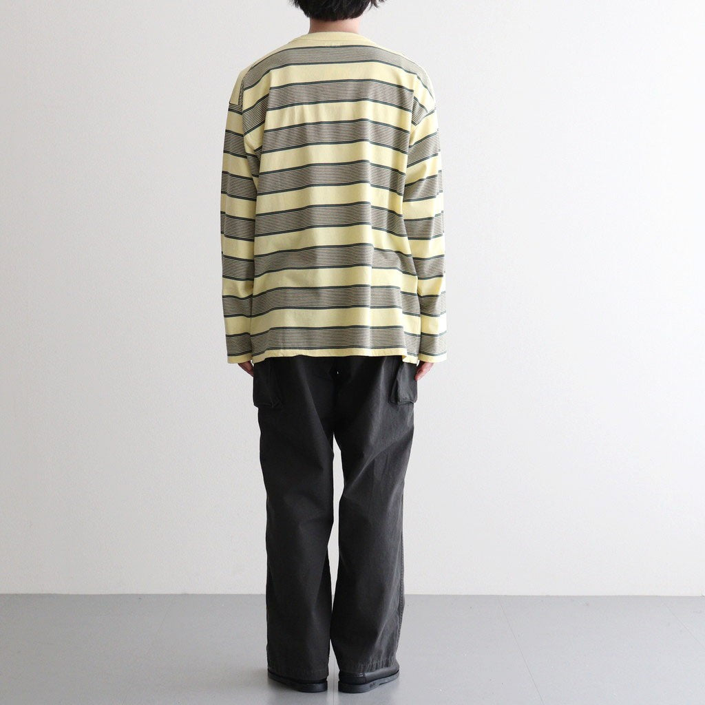 BORDER LS TOP #P.YELLOW x VIRIDIAN [PMAV-CL06]