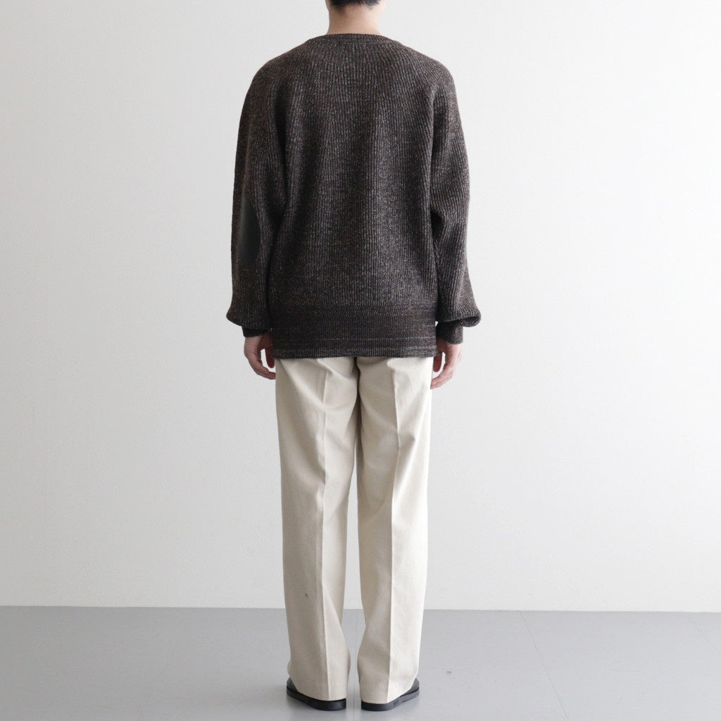 BLENDED KEMPI CREW-NECK SWEATER #BARK [252OJ-KN01]