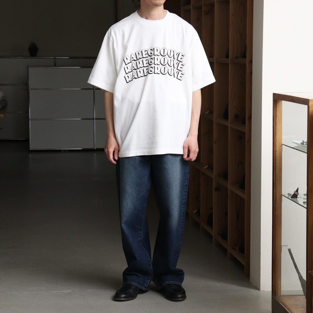 RAREGROOVE Print Tee WIDE #White×White-PT [bROOTS25S34S26B]