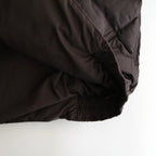 HIGH-COUNT SILK MITTEN PUFF JACKET #WHISKY [252OJ-JK13]