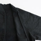 Pe/Silk Fleece Bomber Jacket #HeatherBlack [BHS25F019]