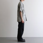 ORIGINAL PRINTED OPEN COLLAR SHIRTS (Animal Drawing) Short-sleeve #CELADONN [251OJ-SH22]