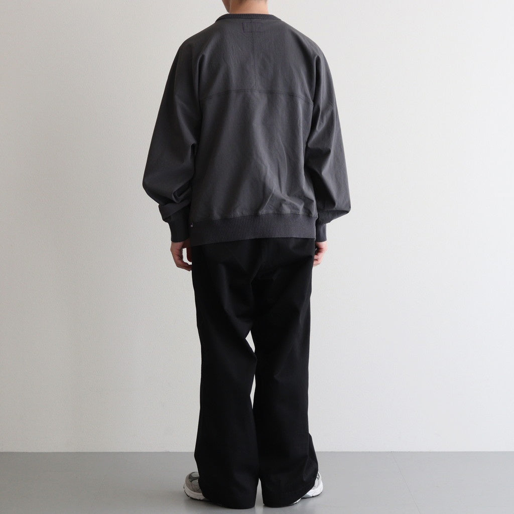 ALPHADRY Crewneck Jumper #Asphalt Gray [N25FA006] – Diffusion