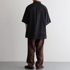 Silk-Co Voile Half-Sleeve Shirt #HeatherCharcoal [BHS26S036SiCo]