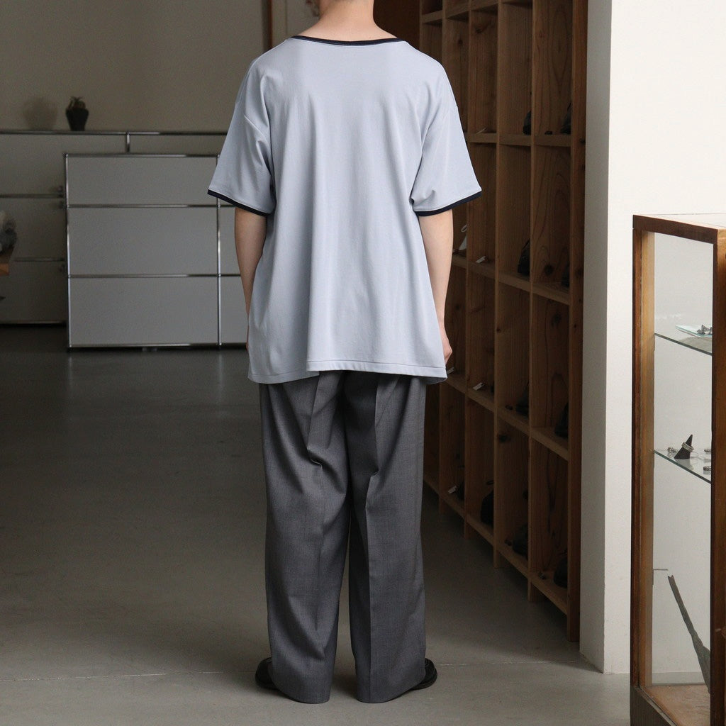 PIMA MOKLODI RINGER TEE #BLUE×NAVY [26S-BIS-CS61]