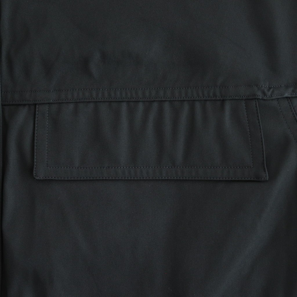 HIGH COUNT DOUBLE TWILL POLYESTER BZ #010 BLACK [16852 25022]