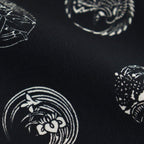 FADED SILK SCARF TIE #BLACK [251OJ-AC02]