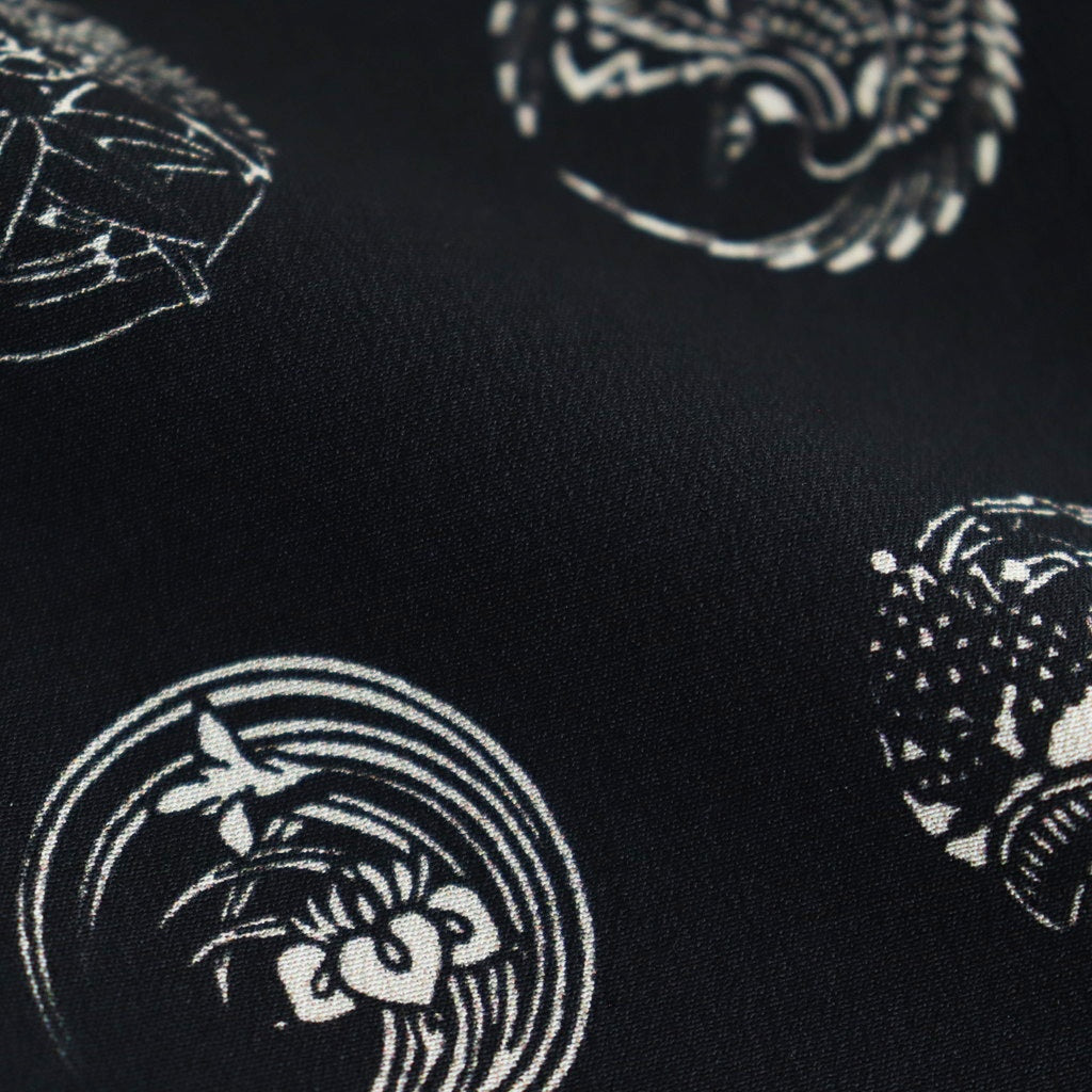 FADED SILK SCARF TIE #BLACK [251OJ-AC02]