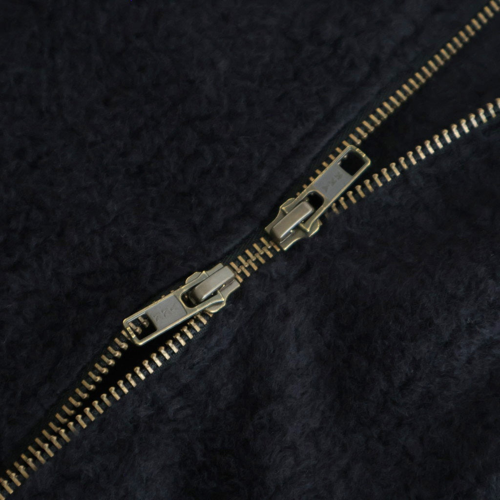 POLARTEC Wool Fleece Sweater Jacket #Black [N25FA051]