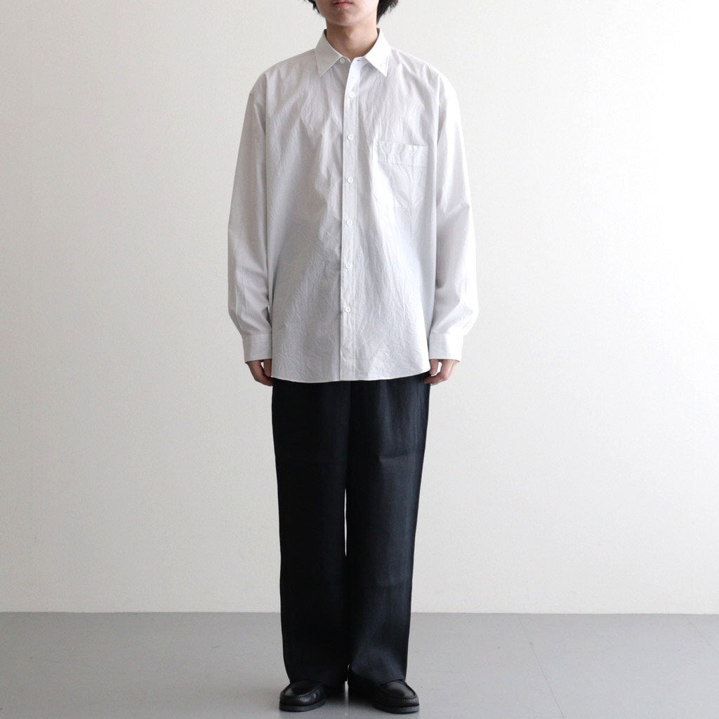 Cottton Silk Check Standard Shirt #White Check [NEP-SS2645]