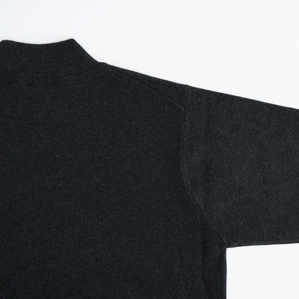 SUNSHINE CASHMERE MOCK NECK #HEATHER BLACK [BN-26FM-058]