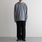 DOUBLE PLEATED EASY TROUSERS #NAVY [A26A93PT02C]