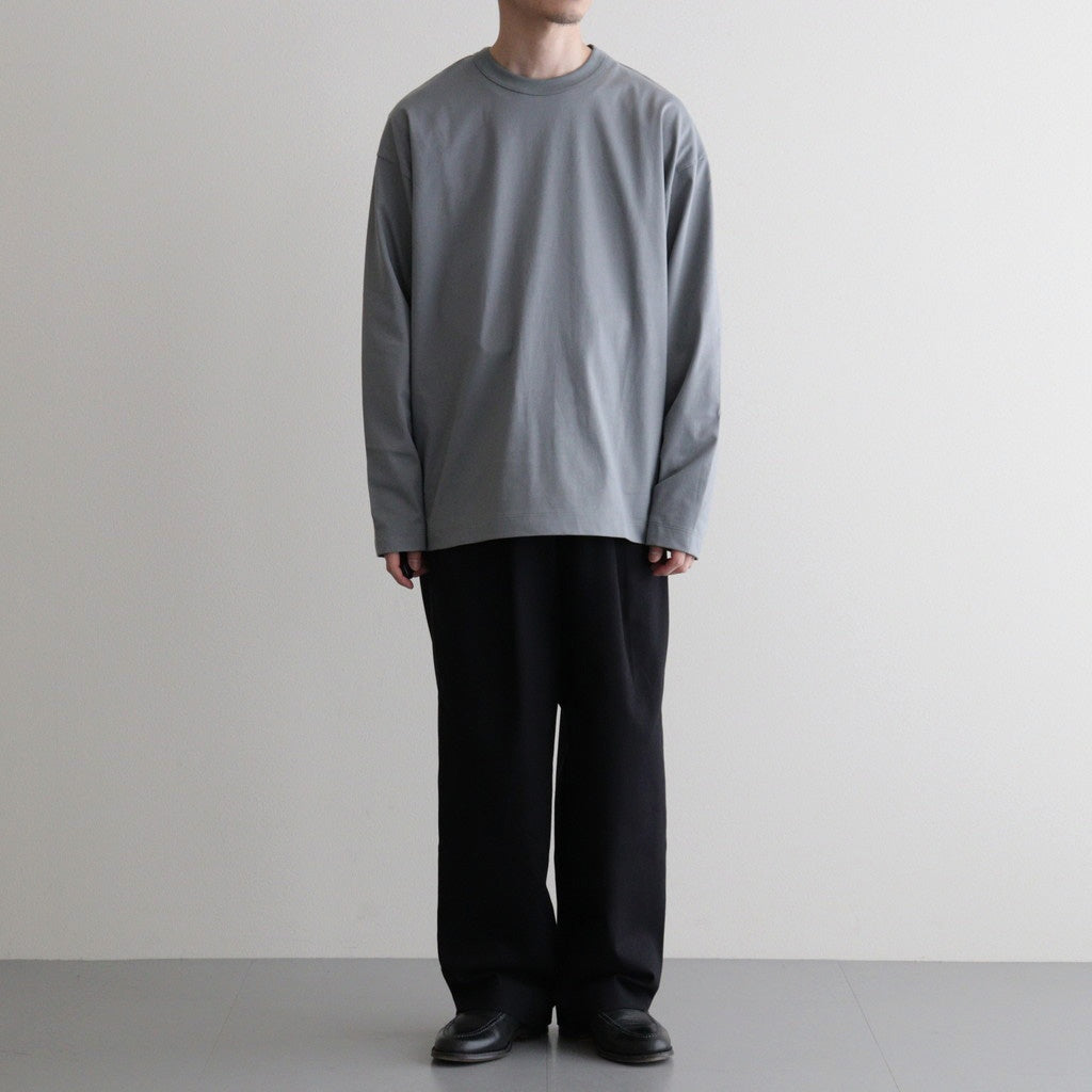 DOUBLE PLEATED EASY TROUSERS #NAVY [A26A93PT02C]