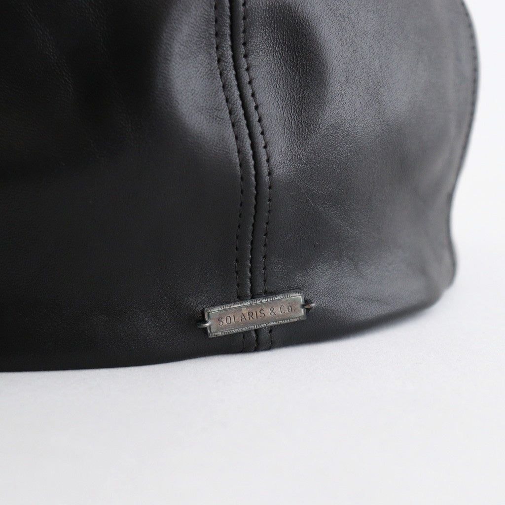 HORSEHIDE CASQUETTE - OLDBOY #BLACK [V01005]