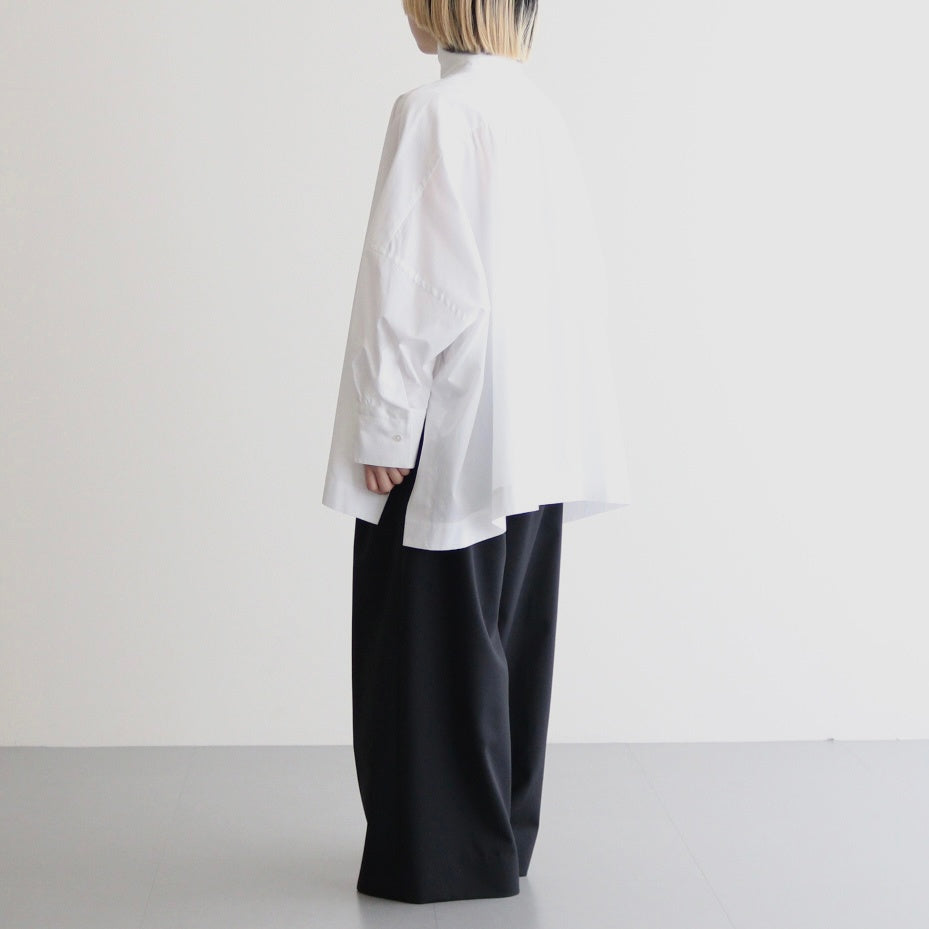 BOURRIENNE COTTON TYPEWRITER PONCHO SH / MA #WHITE [16851 50112]