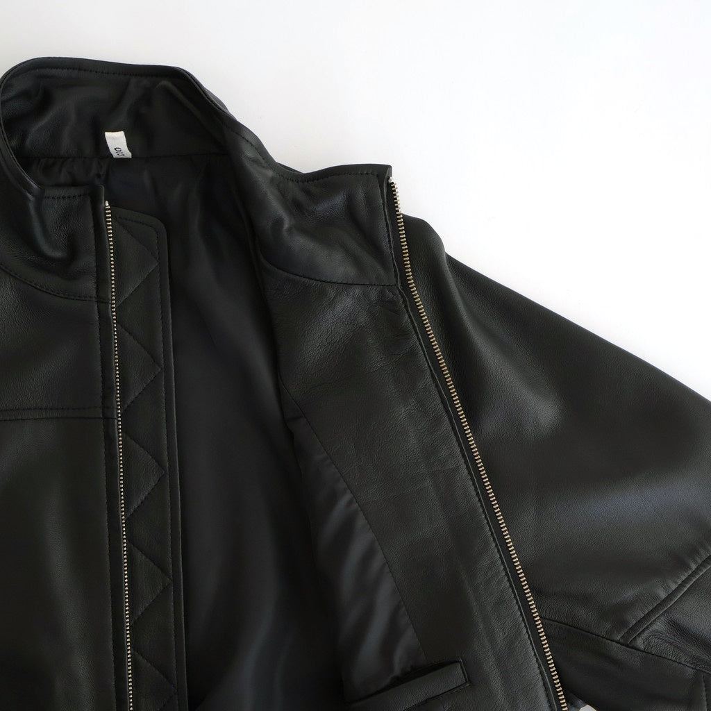 HIGH NECK BLOUSON #BLACK [SH-68-C-SHEEP-4]