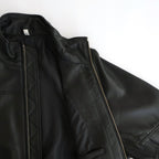 HIGH NECK BLOUSON #BLACK [SH-68-C-SHEEP-4]