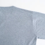 REVIVAL SILK CREW NECK #GRAYISH SAX [BN-26SM-041]