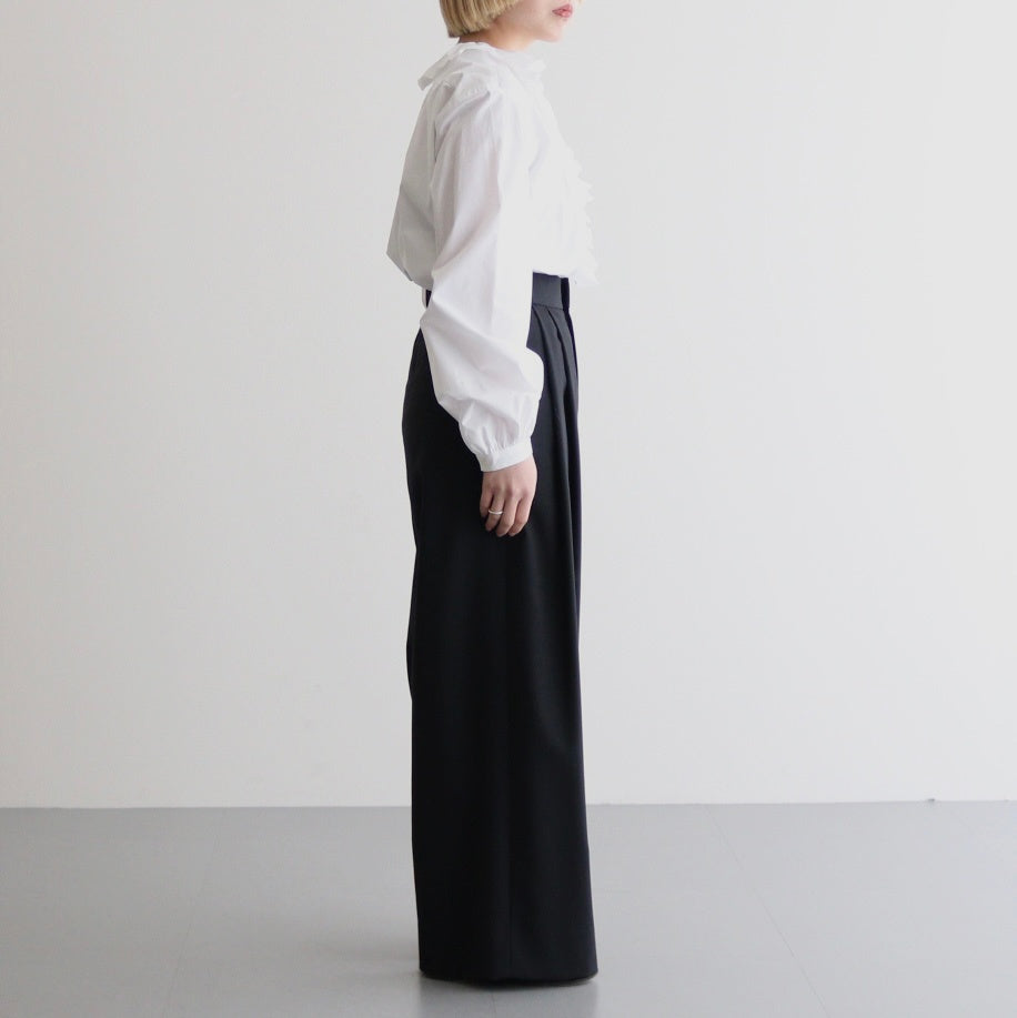 BOURRIENNE COTTON TYPEWRITER RUFFLE BL / NAMI #WHITE [16851 50110]