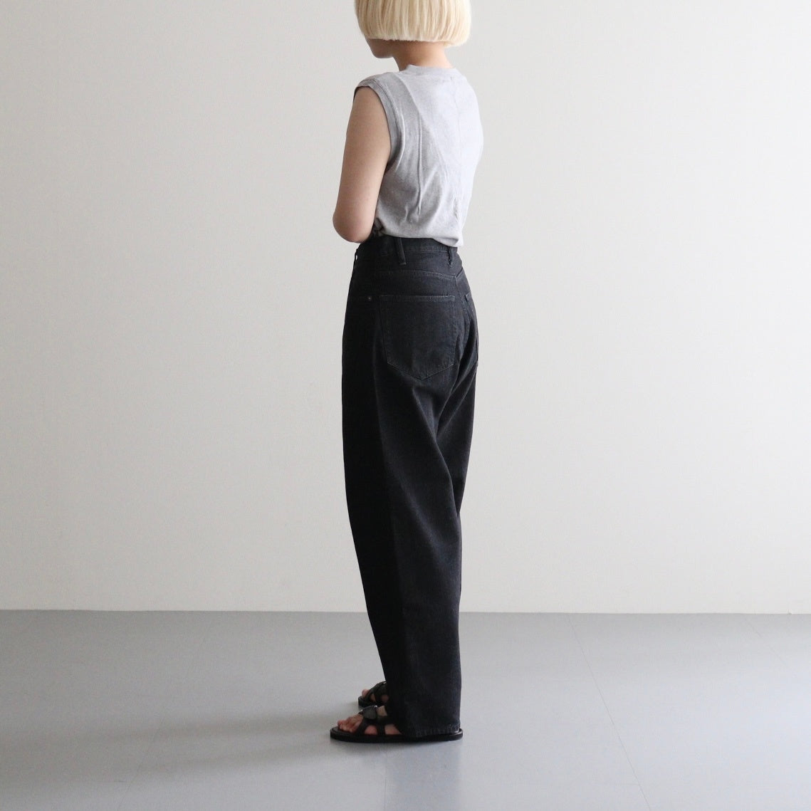 Ni Organic Cotton Denim 5Poket #Black [NEP-SS2607]
