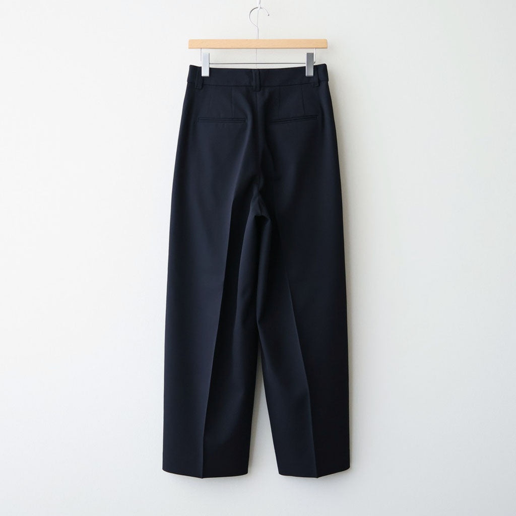 Wool Gabardine Wide Trousers #NAVY [NEP-AW2655]