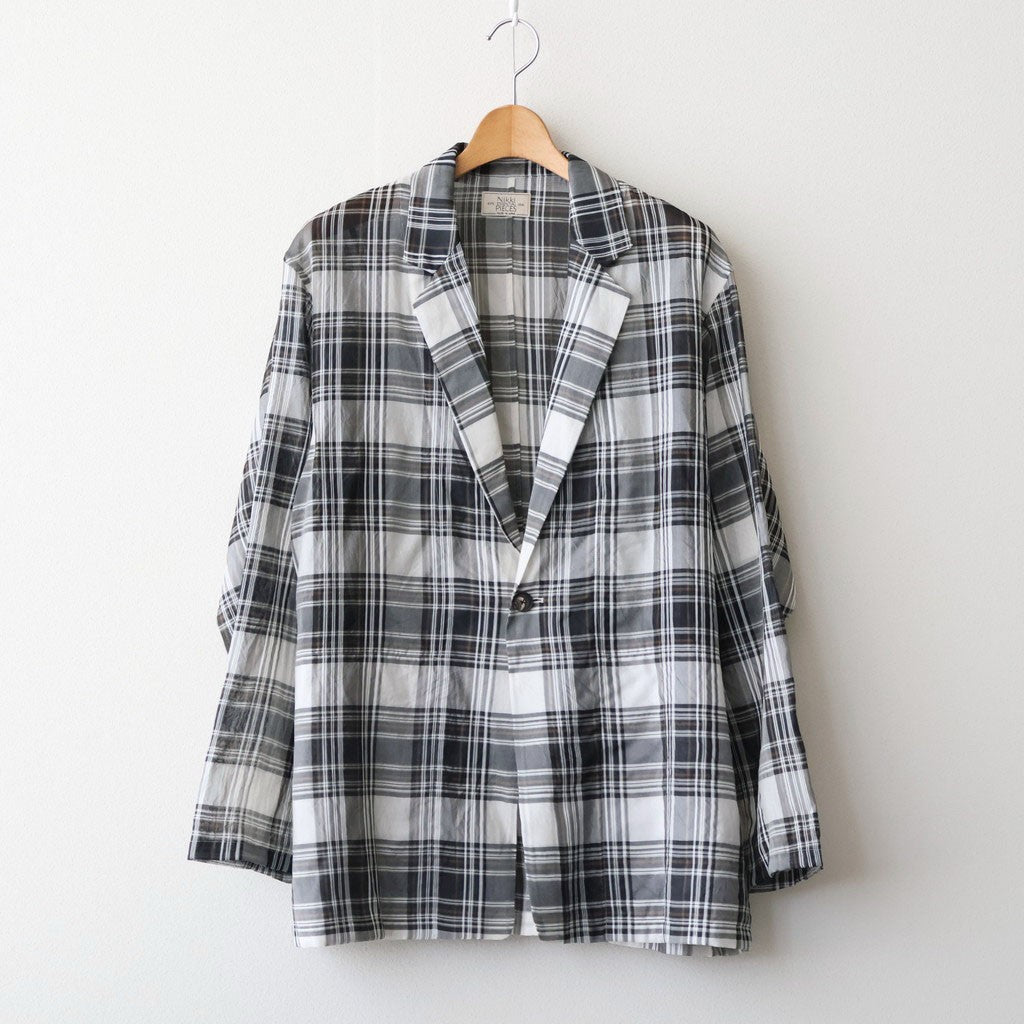 Summer Weight Over Jacket #Check [NEP-SS2641]