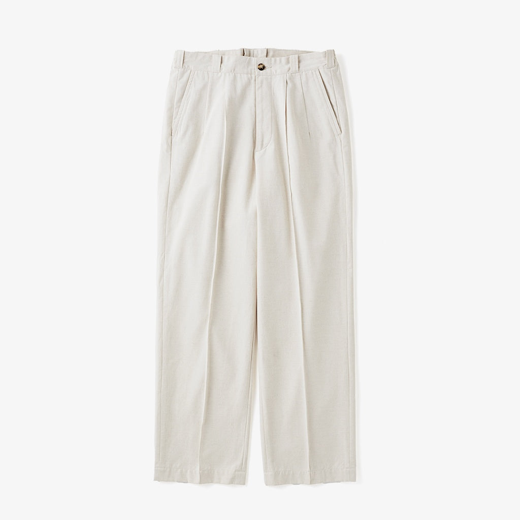 FRONT TUCK ARMY TROUSER #NATURAL [252OJ-PT07]