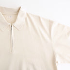 Co/Silk Nep Harf-Zip P/O #Ivory [BHS25S037S26]