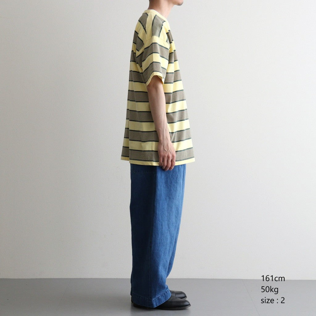 BORDER SS TOP #P.YELLOW x VIRIDIAN [PMAV-CS04]