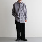 DOUBLE PLEATED SEMI EASY TROUSERS #BLACK [A26C15PT01C]