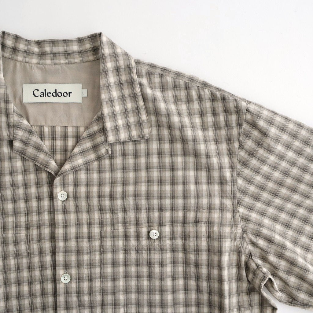 Organic Cotton Rambling Check Shirts #Beige check [6061-1601]