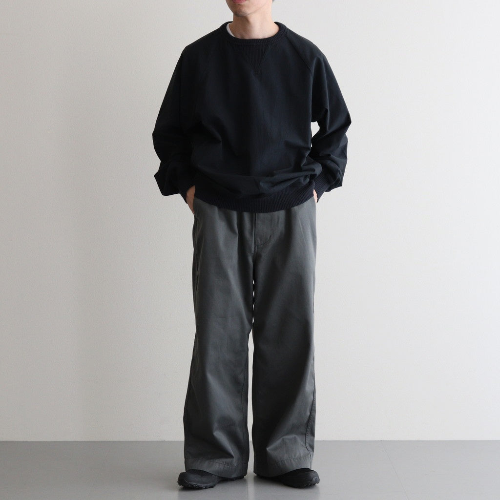 Chino Wide Straight Field Pants #Asphalt Gray [N25SC093