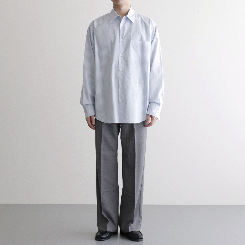 REGULAR COLLAR SHIRT #SAXE STRIPE [M26A05SH01C]