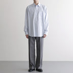 REGULAR COLLAR SHIRT #SAXE STRIPE [M26A05SH01C]