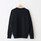 32G SMOOTH WOOL CLASSIC CREW NECK #BLACK [BN-25FM-020]