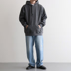 1984 PRINT PIGMENT HOODIE #CHARCOAL [DNA26T04]