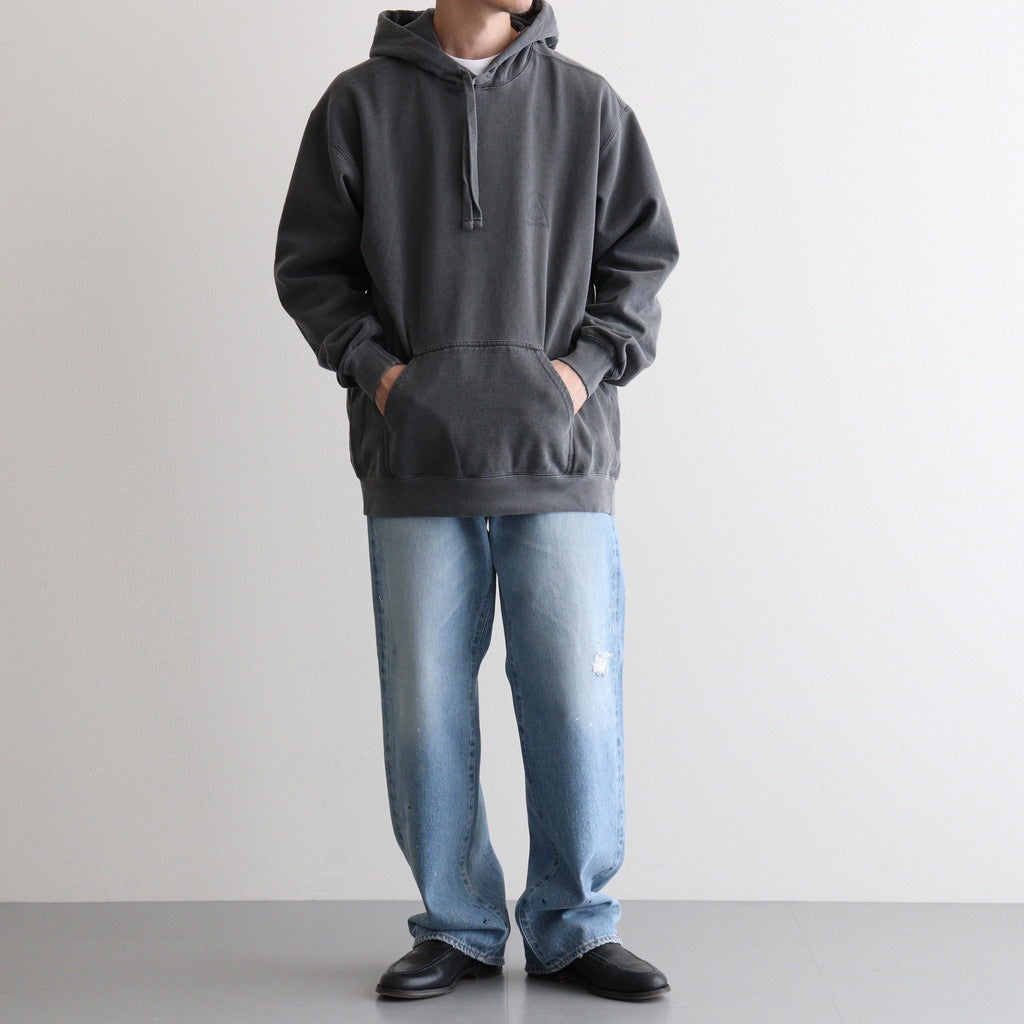 1984 PRINT PIGMENT HOODIE #CHARCOAL [DNA26T04]