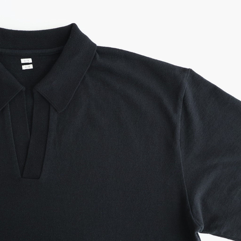 Co/Silk Nep Skipper Cropped Sleeve #Black [BHS26S029]