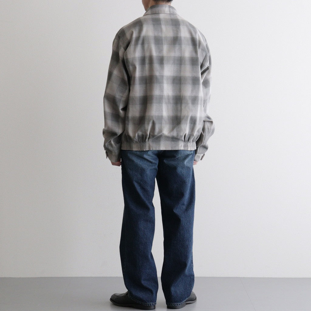 PLEATED-POCKET RICKY JACKET #GRAPHITE PLAID [261OJ-JK07]