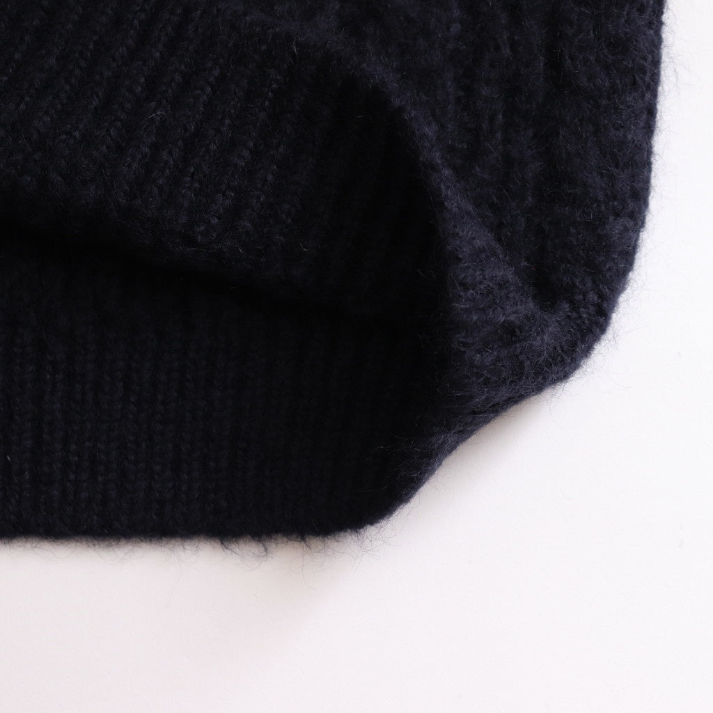 MOHAIR NORDIC TURTLE NECK #NAVY [BN-24FL-055]