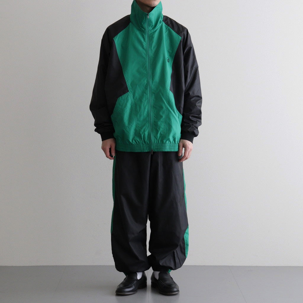 PANEL COLOR TRACK JACKET #BLACK/GRN [DNS26B02]