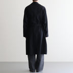 Wool Gabardine Trench Coat #BlackNavy [BHS25F006]