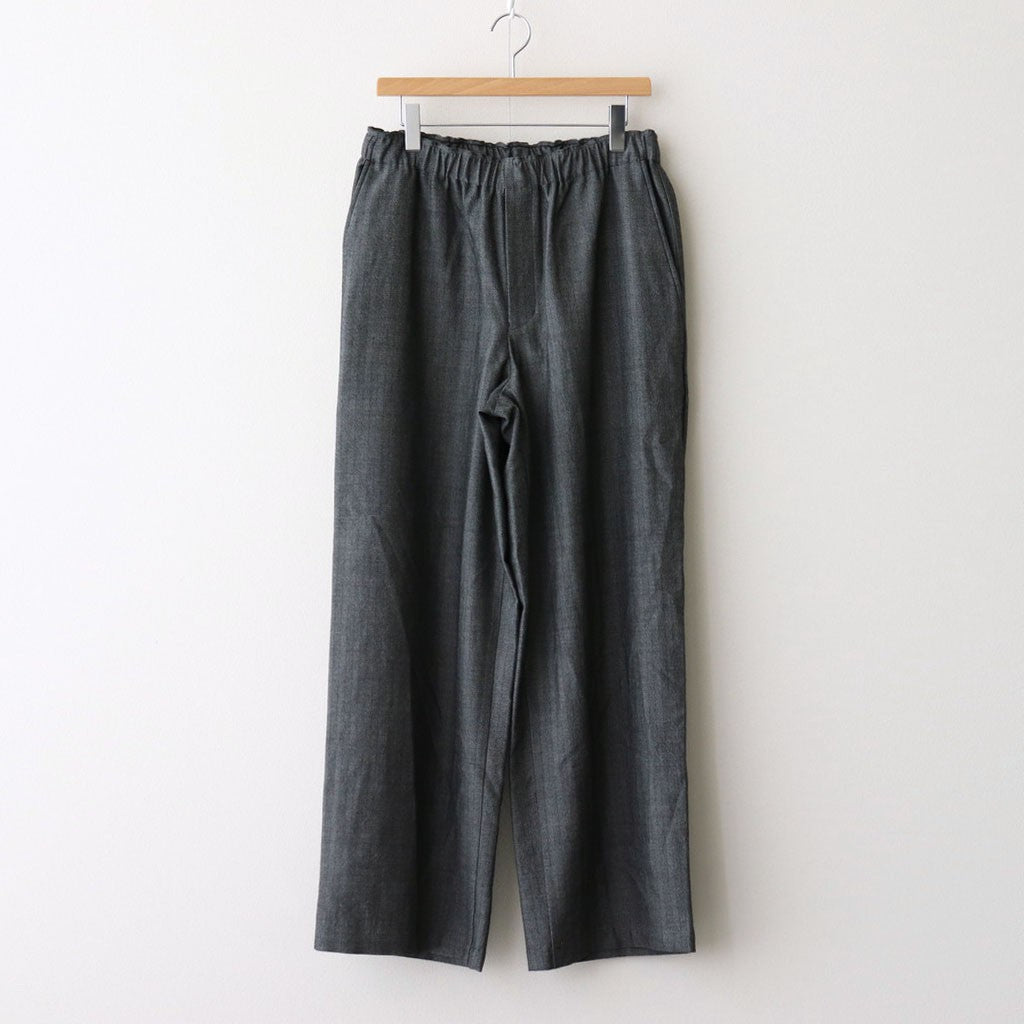 WIDE LEG EASY PANTS #HERRINGBONE [M25C12PT02C]