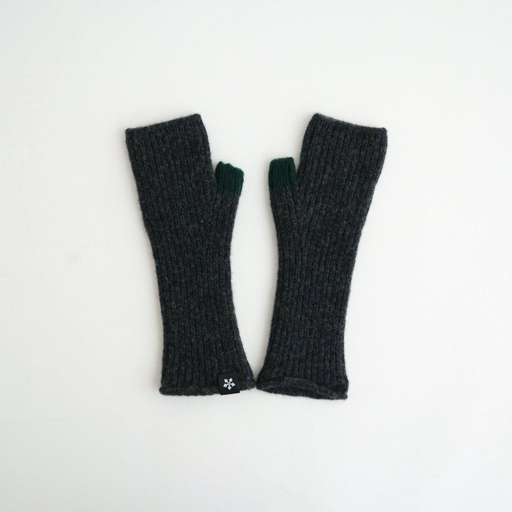 Ribbed Rambling Gloves #Charcoal [6063-2702]