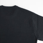 SOLID WOOL RIB CREW NECK #CHARCOAL BLUE [BN-25FM-042]